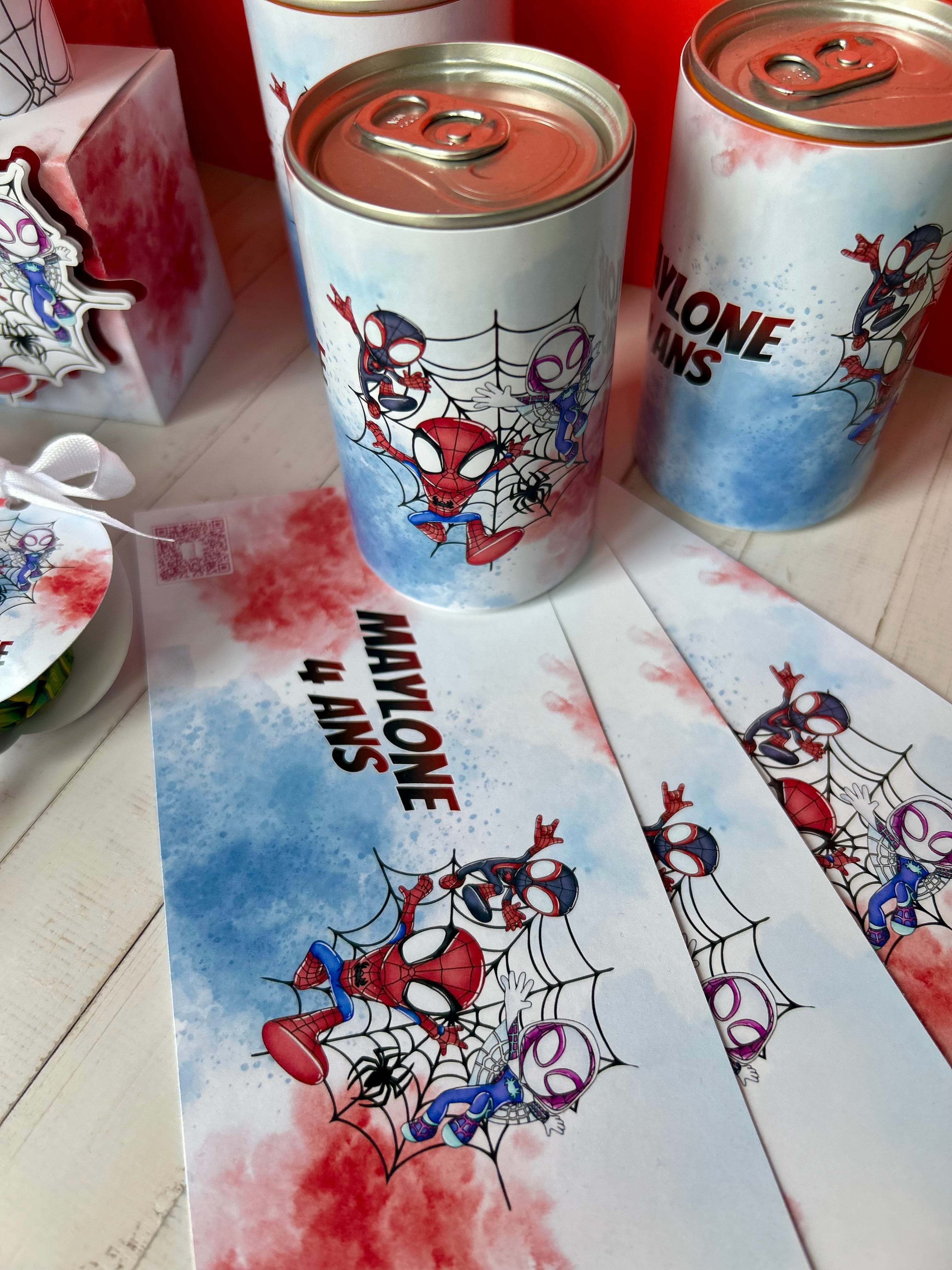 Étiquettes Mini Canette de Soda x4