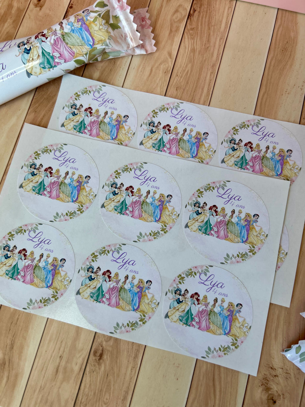 Étiquettes Rondes Autocollantes x12